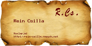Rein Csilla névjegykártya